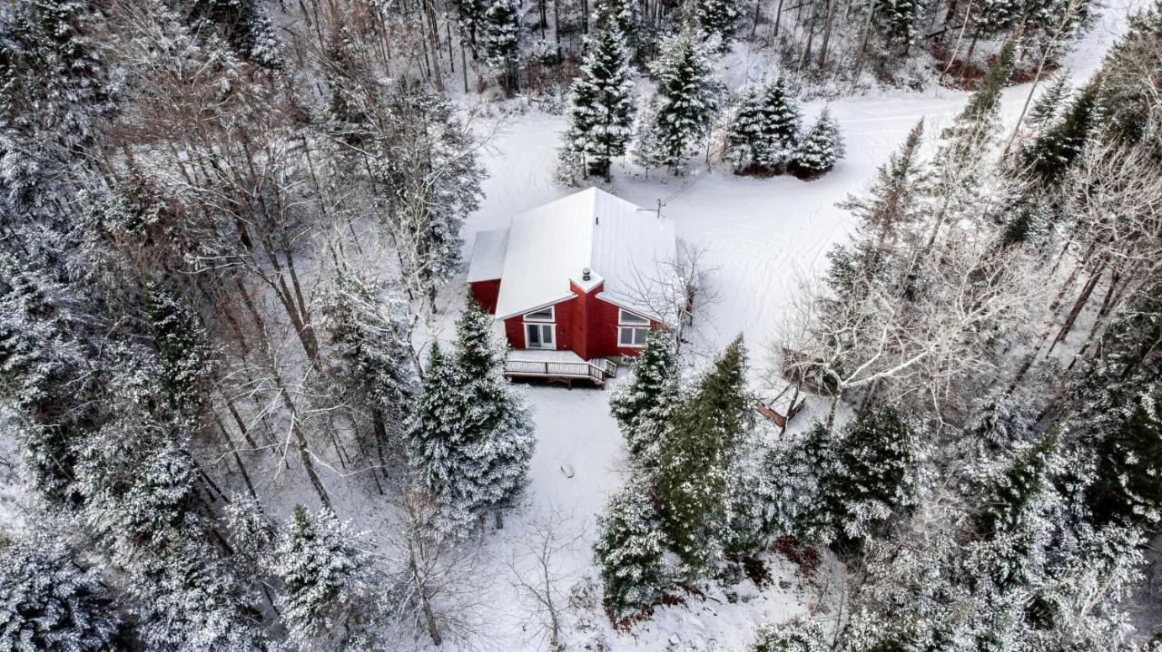 Les Chalets Tourisma - Chalet Dans Les Bois Avec Lac Prive - Le Colibri Saint-Raymond Zewnętrze zdjęcie