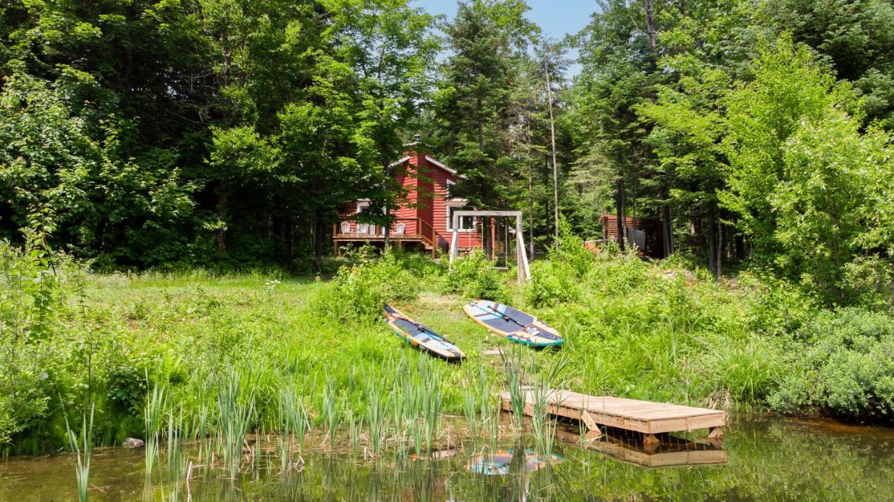 Les Chalets Tourisma - Chalet Dans Les Bois Avec Lac Prive - Le Colibri Saint-Raymond Zewnętrze zdjęcie